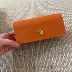 Tory Burch Orange Glasses Case